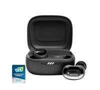 JBL Live Free 2 - True Wireless Noise Cancelling Earbuds, Up to 35hrs of Playtime, 6 mics for Perfect Calls with Zero Noise, IPX5 Waterproof, Oval Tubes for Better Comfort, Isolation, & bass (Black)