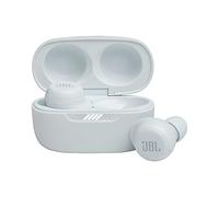 JBL Live Free NC+ - True in-Ear Noise Cancelling Bluetooth Headphones with Active Noise Cancelling, Microphone, Up to 21H Battery, Wireless Charging (White), Small