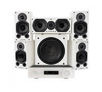 JBL MA510 AV Receiver & Wharfedale Diamond 9.1 5.1 Speaker Package White