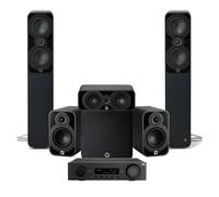JBL MA710 AV Receiver & Q Acoustics 5040 5.1 Speaker Package Black