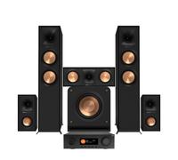 JBL MA9100HP AV Receiver & Klipsch R-605FA 5.1 Speaker Package Black