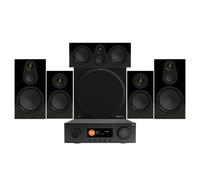 JBL MA9100HP AV Receiver & Monitor Audio Silver 100 8G 5.1 Speaker Package Black