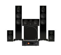 JBL MA9100HP AV Receiver & Monitor Audio Silver 300 8G 5.1 Speaker Package Black