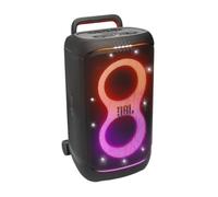 JBL Partybox 520, Wireless Bluetooth Party Speaker, 15H Playtime, Portable Design, Dynamic Light Show, IPX4 Splashproof, Multi-Speaker Connection, AI Sound Boost, Microphone Input, Black