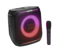 JBL Partybox Encore 2, Wireless Bluetooth Party Speaker with Wireless Mic, 15 Hours of Playtime, IPX4 Splashproof, Pro Sound with AI Sound Boost and Auracast Multi-Speaker Connection, Black