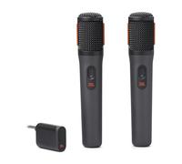 JBL PartyBox Wireless Mic Set of 2/2.4 GHz Digital Wireless Digital/Unidirectional Dynamic Microphone/Effective Distance Up to 98.8 ft (30 m) / Black JBLPBWIRELESSMIC