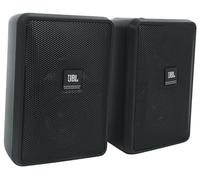 JBL Professional Control 23-1 Ultra-Compact Indoor/Outdoor Background/Foreground Speaker, Black, Sold as Pair