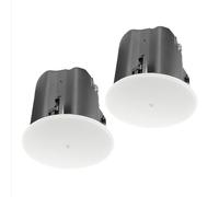 JBL Professional JBL-Control 418C/T 8” 2-Way, Coaxial, 90 Watt, in-Ceiling Speaker with Backcan, 8 Ohm or 70V / 100V, Magnetic Grill, White