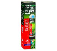 JBL PROFLORA CO2 CYLINDER 500 U, recyclable disposable CO2 pressurized gas cylinder, steel, 500 g CO2, thread M10 x 1