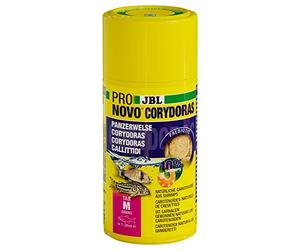 JBL PRONOVO CORYDORAS TAB, Main Food for Catfish of 1-20 cm, Fish Food Tablets, Size M, 100 ml