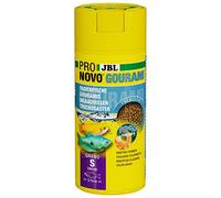 JBL PRONOVO GOURAMI GRANO, Main Food for Guramis, Thread Fish and Labyrinther from 3-10 cm, Fish Food Granules, Click Dosage, Size S, 250 ml