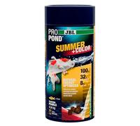 JBL PROPOND Summer+Colour 0.34 kg (1 L) Summer Food Granules for Koi and Other Pond Fish Promotes Colour Development & Easy to Digest Floats from 20 °C