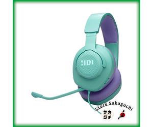 JBL Quantum 100M2 Wired Over-Ear Gaming Headset Cyan Mesh Earpads 3.5mm PS5 PC