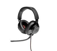 New: JBL Quantum 200 Wired Gaming Headphones - Black (3.5mm AUX, Over-Ear Fit)