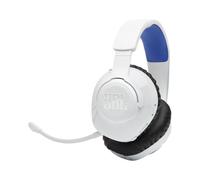 JBL Quantum 360P - Wireless over-ear console gaming headset with detachable boom mic, Up to 22-hour battery life, Memory foam comfort, Compatible with PlayStation 5 3D audio (White)
