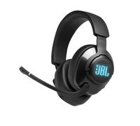 JBL Quantum 400 - USB over-ear gaming headset with game-chat balance dial, QuantumSURROUND and DTS, Voice focus directional flip-up mic and memory foam ear cushions (Black)
