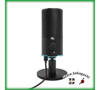 JBL Quantum Stream Dual Condenser USB Gaming Microphone for PC PS5 Switch Zoom