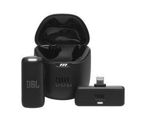 JBL Quantum Stream Wireless Wearable Streaming Microphone with Lightning Dongle for Apple Devices, 24 Hours of Recording Time, Black