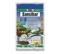 JBL Sansibar RIVER 10 kg, Light, fine substrate with black pebbles for freshwater and marine aquariums