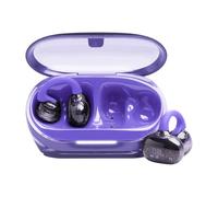 JBL Soundgear Clips True Wireless Open-Ear Headphones, SonicArc Design, Up to 32 Hours Total Playtime, 4 Beamforming Mics, IP54 Water & Dust-Resistant, JBL OpenSound Technology, Ghost Purple