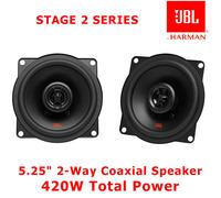 JBL STAGE2 524 - 5.25" 130mm 2 Way Car Coaxial Speakers 420W Total Power BNIB