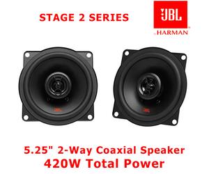 JBL STAGE2 524 - 5.25" 130mm 2 Way Car Coaxial Speakers 420W Total Power BNIB