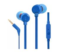 T110 Universal In-Ear Headphones with Remote Control and Microphone JBL Blue One Size