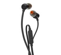 JBL T110 Wired In-Ear Headphones with JBL Pure Bass Sound, in Black