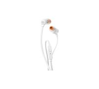 JBL T110 Headphones - White, White