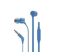 JBL T110 Wired Universal In-Ear Headphone with Remote Control and Microphone - Blue
