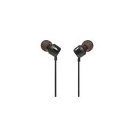 JBL Tune 110 Wired In-Ear Headphones with Remote & Microphone - Black - JBT100