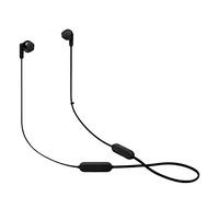 JBL Tune 215 Bluetooth Wireless In-Ear Headphones with 3-Button Microphone/Remote Control and Flat Cable - Black Small
