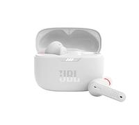 JBL Tune 230 NC TWS True Wireless In-Ear Headphones and Charging Case, Active Noise-Cancelling Bluetooth Earphones with Stick Closed Design, Up to 40 Hours Battery Life, White