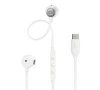 JBL TUNE 305C Wired in-Ear Earphones High Resolution 96 kHz/24 Bits Preset EQ USB Type-C 12.5mm Dynamic Driver with Built-in Mic Flat Cable White
