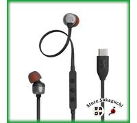 JBL Tune 310C USB-C Wired In-Ear Earbuds Hi-Res Audio Black for Gaming Meetings