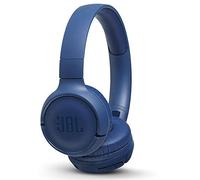 JBL Tune 500 BT On-Ear Bluetooth Wireless Headphones with Pure Bass Sound, Headset with Built-In Remote and Microphone, Blue