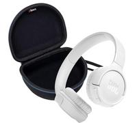 JBL Tune 520BT Wireless On Ear Bluetooth Headphone Bundle with gSport EVA Case (White)
