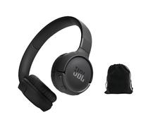JBL Tune 525BT Wireless Over-Ear Headphones - Experience Deep Bass and Seamless Connectivity - 57H Battery Life - Speed Charge - Bluetooth 5.3 - Includes Storage Pouch, Black, Tune525BT-Pouch