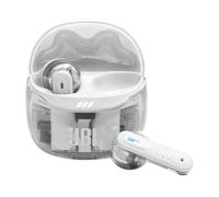 JBL Tune Flex Ghost 2, Wireless Noise Cancelling Bluetooth Earbuds with 48h Playtime, IP54 Water and Dust Resistant, Multi-Point Connection, Ergonomic Design, Open-Back Stick Design, White Ghost