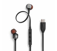 JBL Tune 310 C Hi-Res Wired Earbuds with Microphone, Flat Tangle-Free Cable, 3-Button Remote, EQ Presets Control and Volume Adjustment, Black