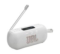 JBL Tuner 3 Portable DAB/DAB+/FM Bluetooth Radio with 6 Presets, Up to 15H Playtime, IP68 Waterproof & Dustproof, Auracast Multi-Speaker Connection, Compatible with JBL Portable App, White