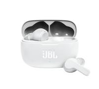 JBL Wave 200 TWS Wireless In-Ear Headphones and Charging Case, Bluetooth Earphones with JBL Deep Bass Sound and IPX2 Water Resistance, White