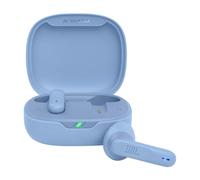 JBL Wave Flex, In-Ear Wireless Earphones with IP54 and IPX2 Waterproofing, TalkThru and AmbientAware Technology and 32 hours Battery Life, in Blue