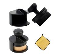 JBLJDWD 2Pcs Tyre Shine Applicator, Tyre Dressing Applicator, Car Detailing Brush Set, Includes Two Tyre Gel Applicators and One Cleaning Towel, Ideal for Tire Shine Application and Interior Cleaning
