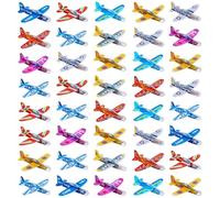 JBLJDWD 40PCS Glider Planes for, Gliders Party Bag Fillers, Paper Airplane Set, Colorful Flying Planes for Outdoor Games and Birthday Party Favors