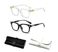 JBLJDWD 4Pcs Glasses Blue Light, Digital Eye Strain Protection, with Two Frame Colours and Two Storage Cases, Suitable for Extended Screen Use and Professional Styling