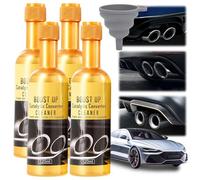 JBLJDWD 5PCS Catalytic Converter Cleaner, Diesel Engine Cleaner with Folding Funnel Set- Fuel System Treatment for Diesel & Petrol Engines, Fuel System Cleaner Additive for Cars