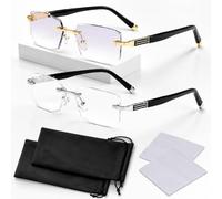 JBLJDWD 6 Pack Vision Sync Multifocal Auto Focus Glasses Lightweight Rectangular Frame Clear Lens For Night Road Reading Watching TV Computer Work And Daily Use