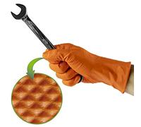 JBM Disposable Nitrile Orange Gloves T:L 7.0 ml (100 pcs.) - 53552