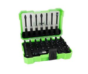 JBM Impact Bit Set Heavy Duty 57 Piece With Quick Change Adapter S2 Steel Black